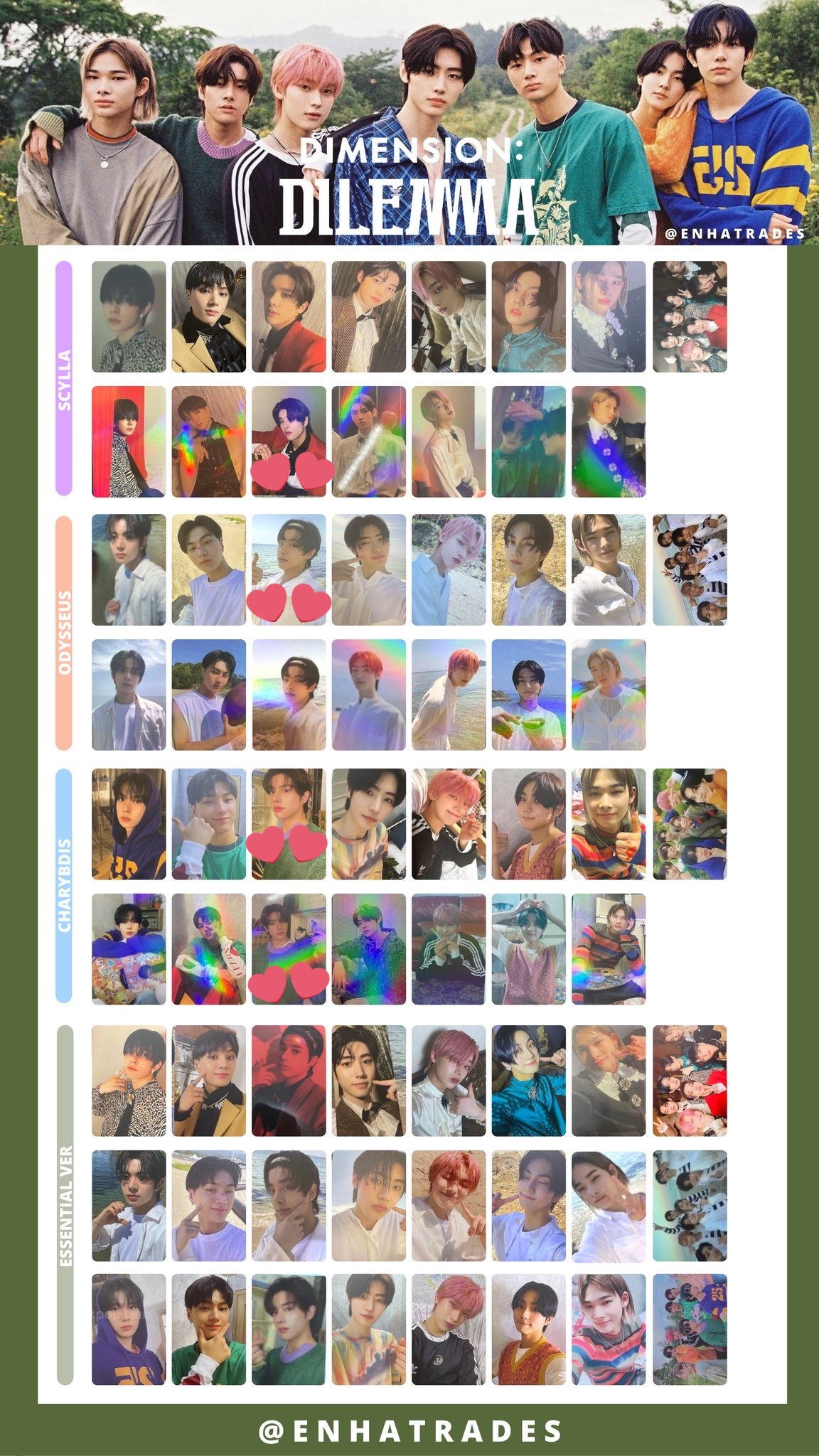 ENHYPEN dilemma 公開放送 サノク トレカ