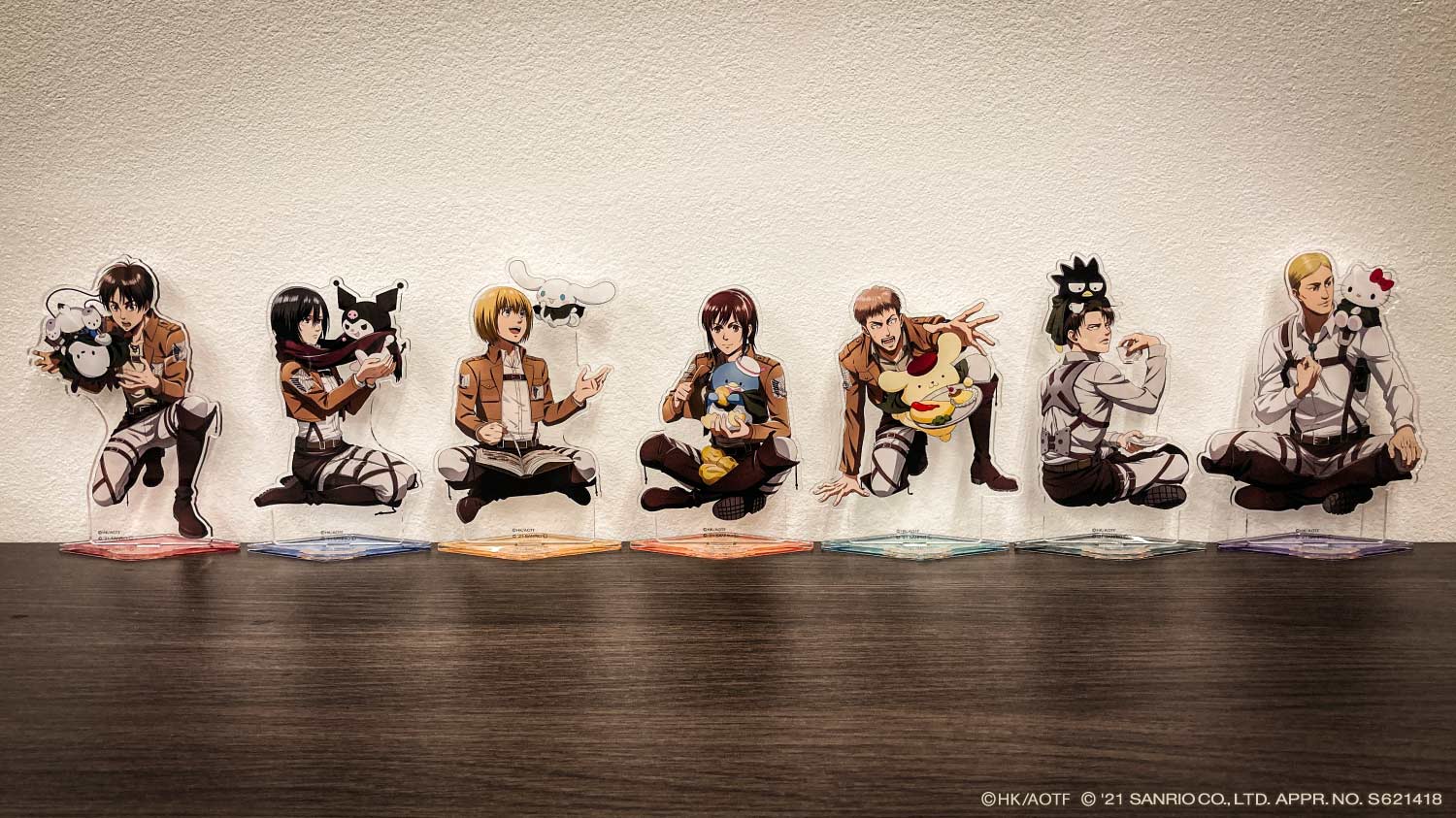 公*o様 進撃の巨人 サンスター 当選品 エレン&リヴァイ ペアアクリル