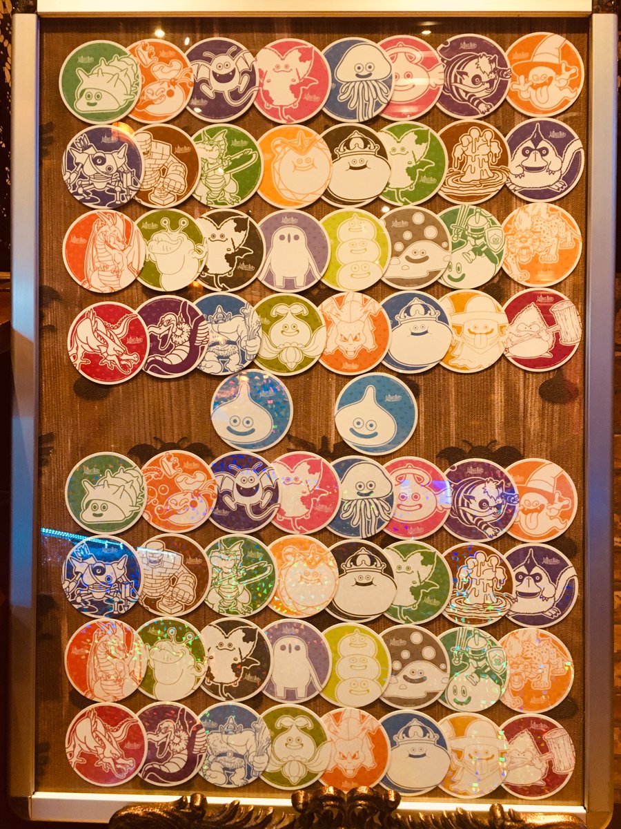 いつもは全10種類でお配りしているコースターが 期間限定で66種類に