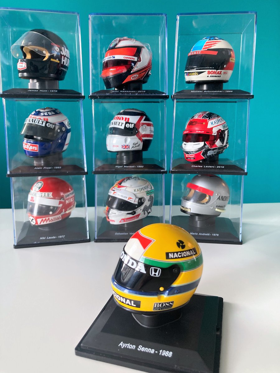 希少 マルボロ仕様 ビッグスケールF1コレクション サロ 1/5 ヘルメット