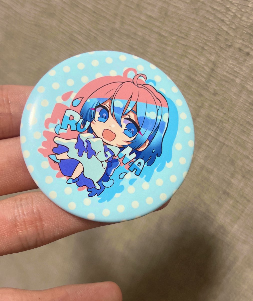 ついに！るながグッズに追加されたよ✨ 缶バッチ可愛すぎる💕 #から