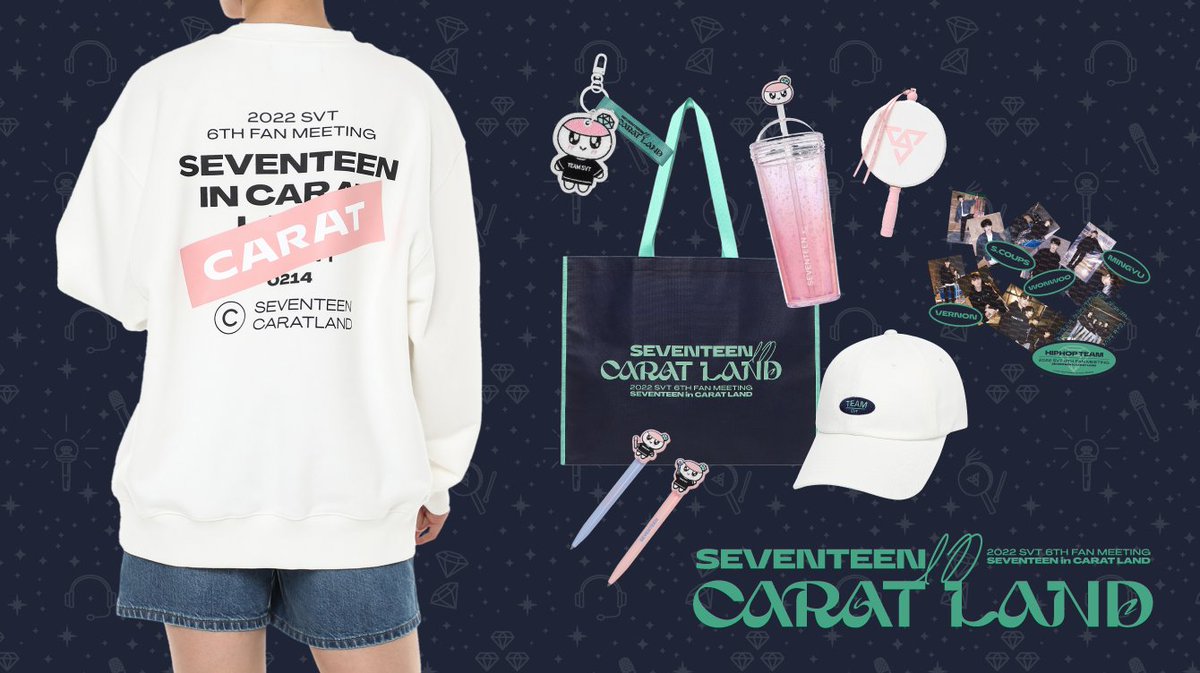 【みい】SEVENTEEN 2022 CARATLAND スウェット SEVENTEEN CARAT LAND 2023 Official Merch Hoodie Trading Card 7th