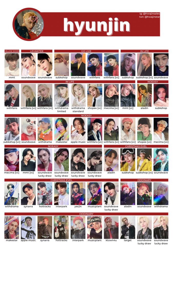 ヒョンジン ヒョンジン トレカ まとめ売り 特典 まとめ売りStray Kids