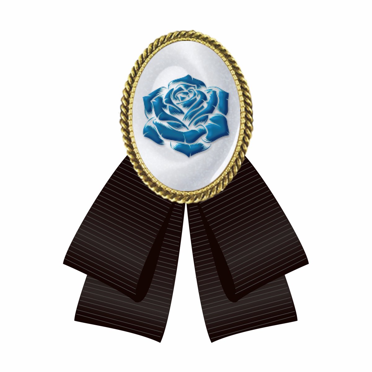 VIP席のブローチです。これを胸元に付けちゃったりしちゃったりして