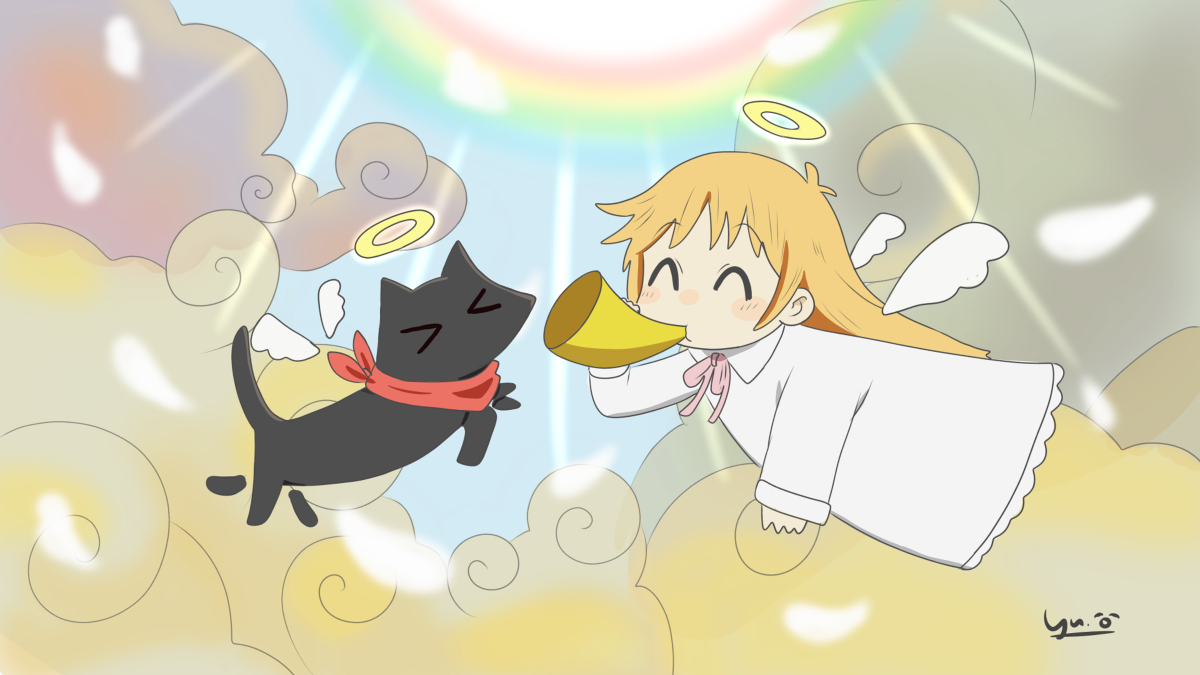 はかせと阪本さん #anime #日常 #イラスト #Nichijou #はかせ #阪本