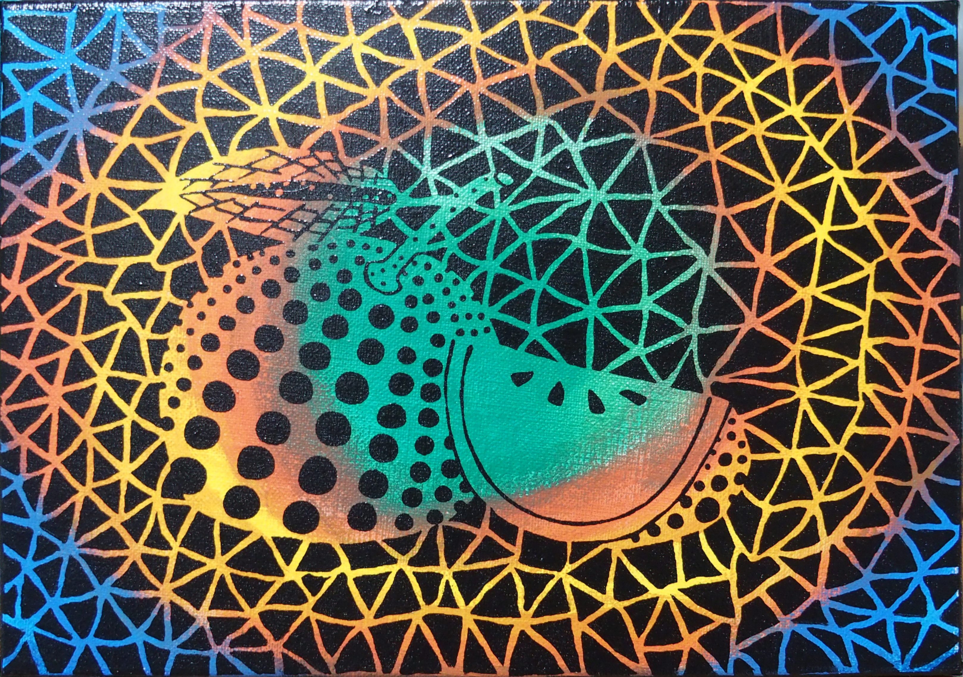 内山田画廊】くやまやおいかぼす現代アート絵画 真筆保証検:草間彌生