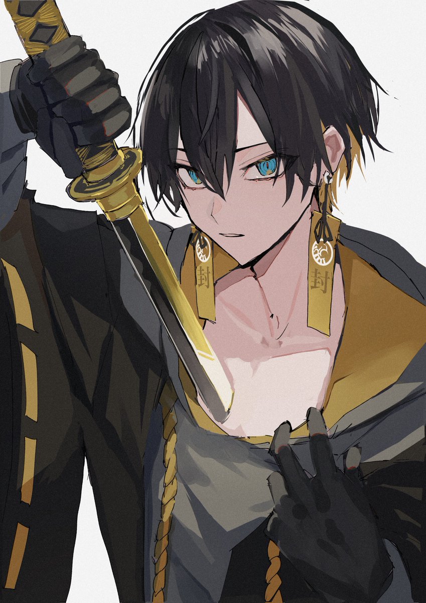 胸元から刀を出して欲しい妄想 #封魔絵