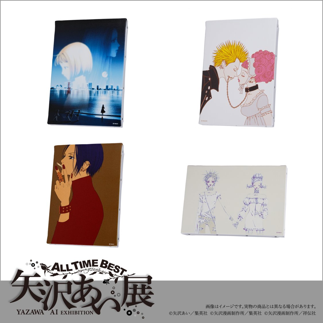 展覧会オリジナルグッズ】 アートボード（『下弦の月』、『Paradise