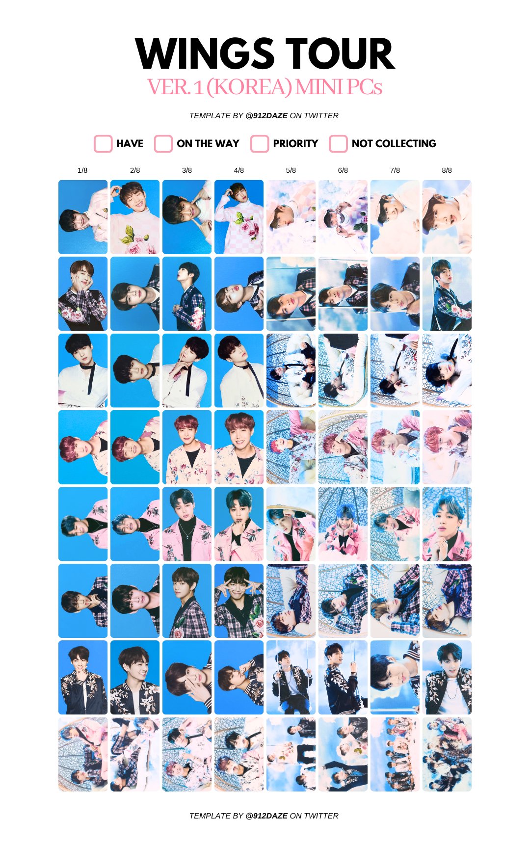 BTS 防弾少年団 THE WINGS TOUR FINAL ミニフォト BTS 2017 THE WINGS