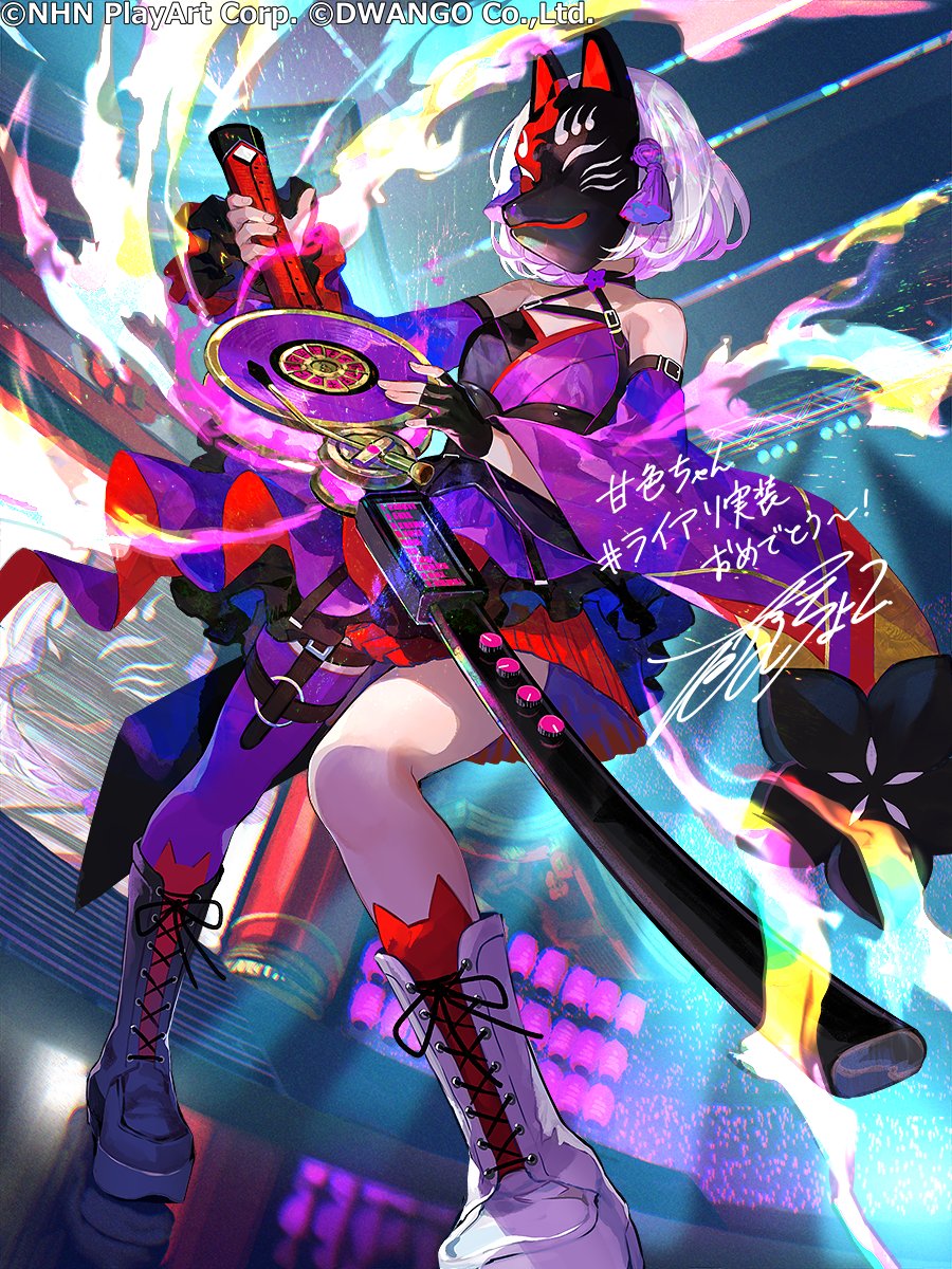 コンパス ライブアリーナに狐ヶ咲甘色ちゃんが実装されました