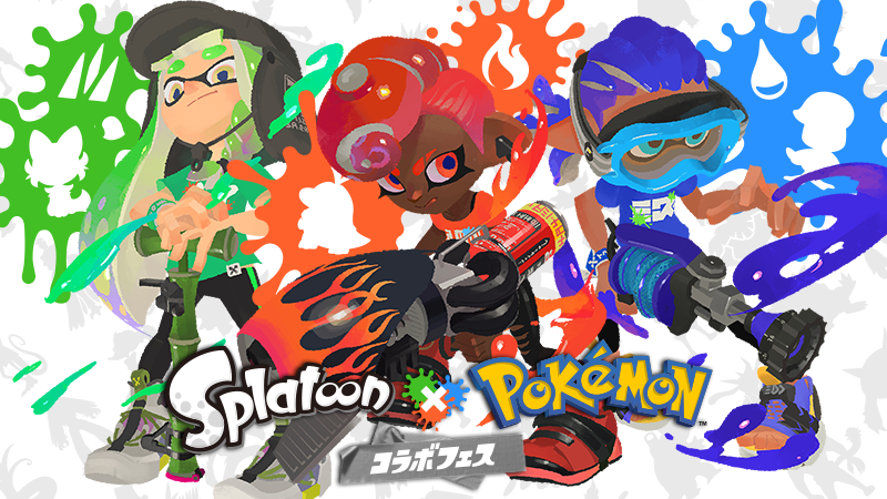 Nintendo Switchソフト『スプラトゥーン3』にて、Splatoon×Pokémon