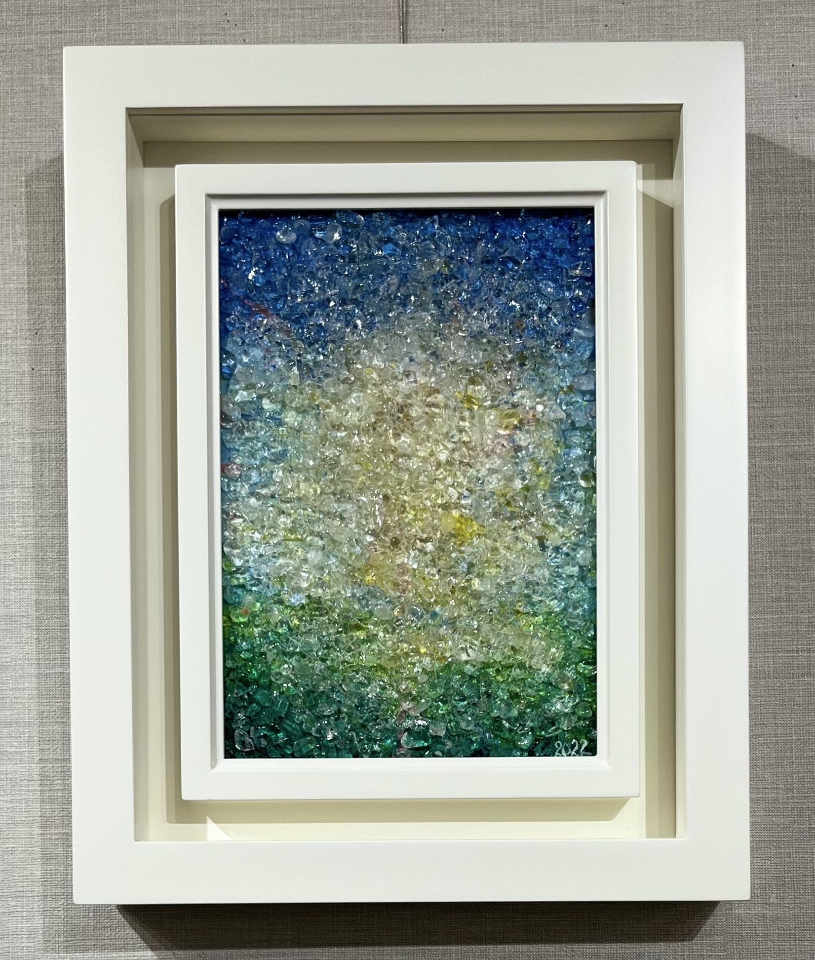 現代美術、Oharu S10号アクリル ホワイトストーン出品作 現代美術