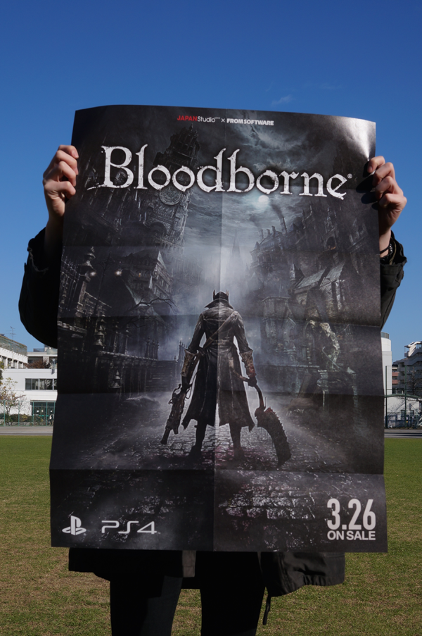 Bloodborne（ブラッドボーン）』店頭パンフレットの裏面はポスターに
