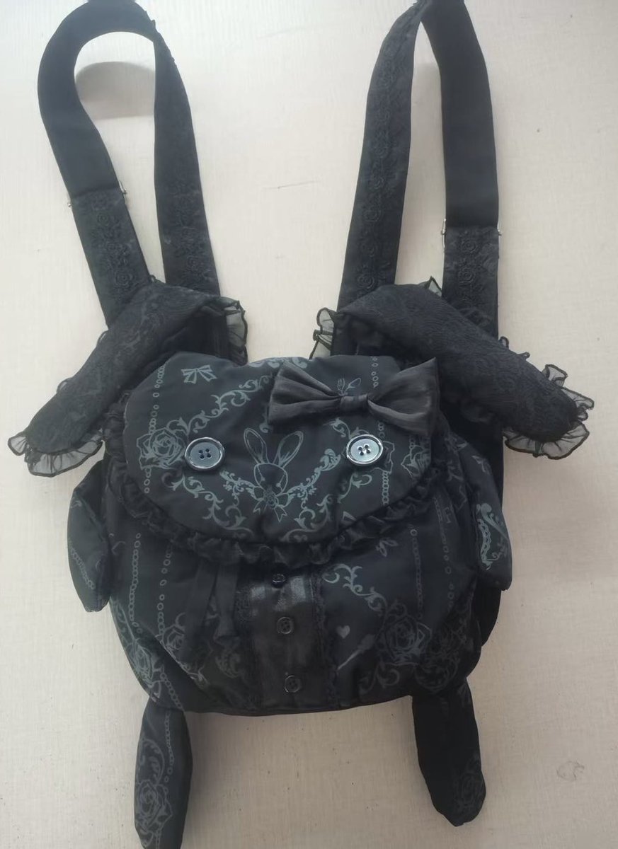 h.NAOTO Gothic Lolita Style Rabbit Backpack】 🐰Lovely Bunny Frill