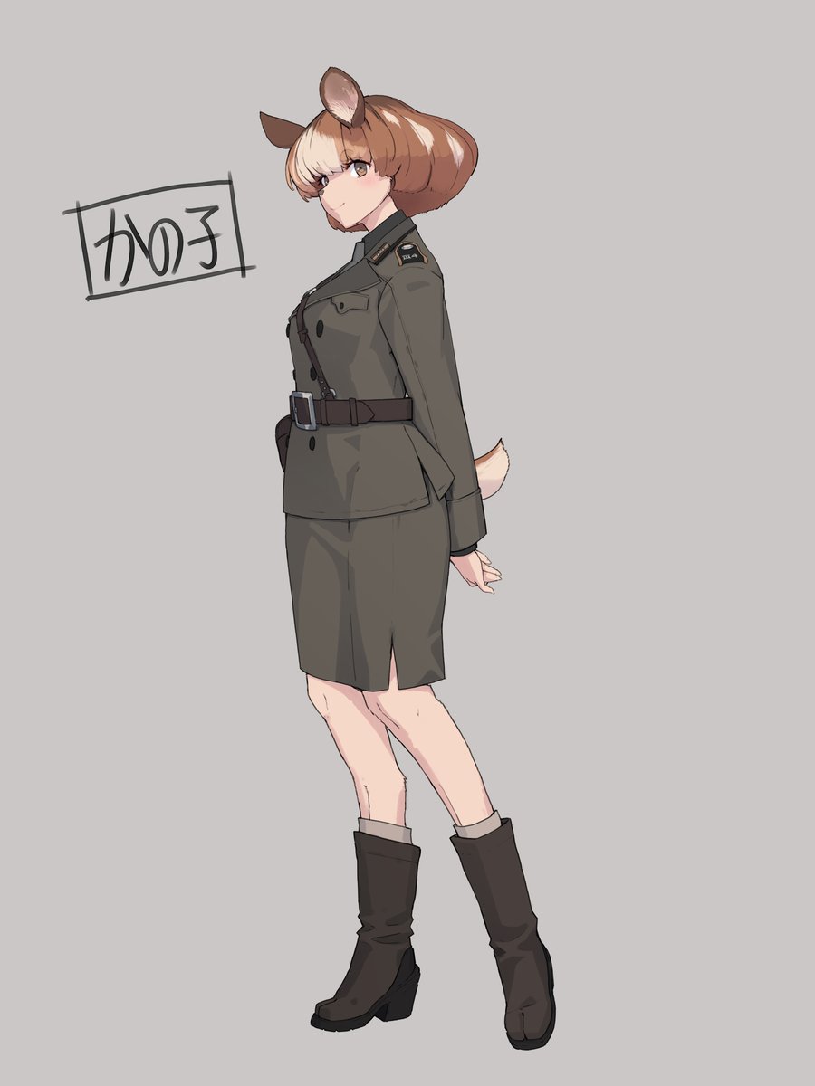 キャラクター紹介② ・かの子 鹿の獣人 第4小隊小隊長軍曹 ・エーベル