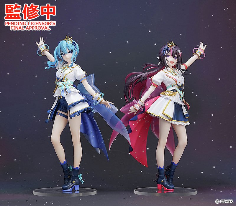 📣彩色原型公開中】 ⚒#AZKi ☄️#星街すいせい スケールフィギュア