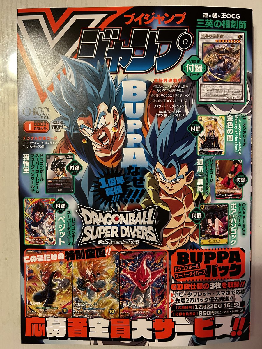 Vジャンプ2026年1月特大号ドラゴンボールスーパーダイバーズ応募者 9