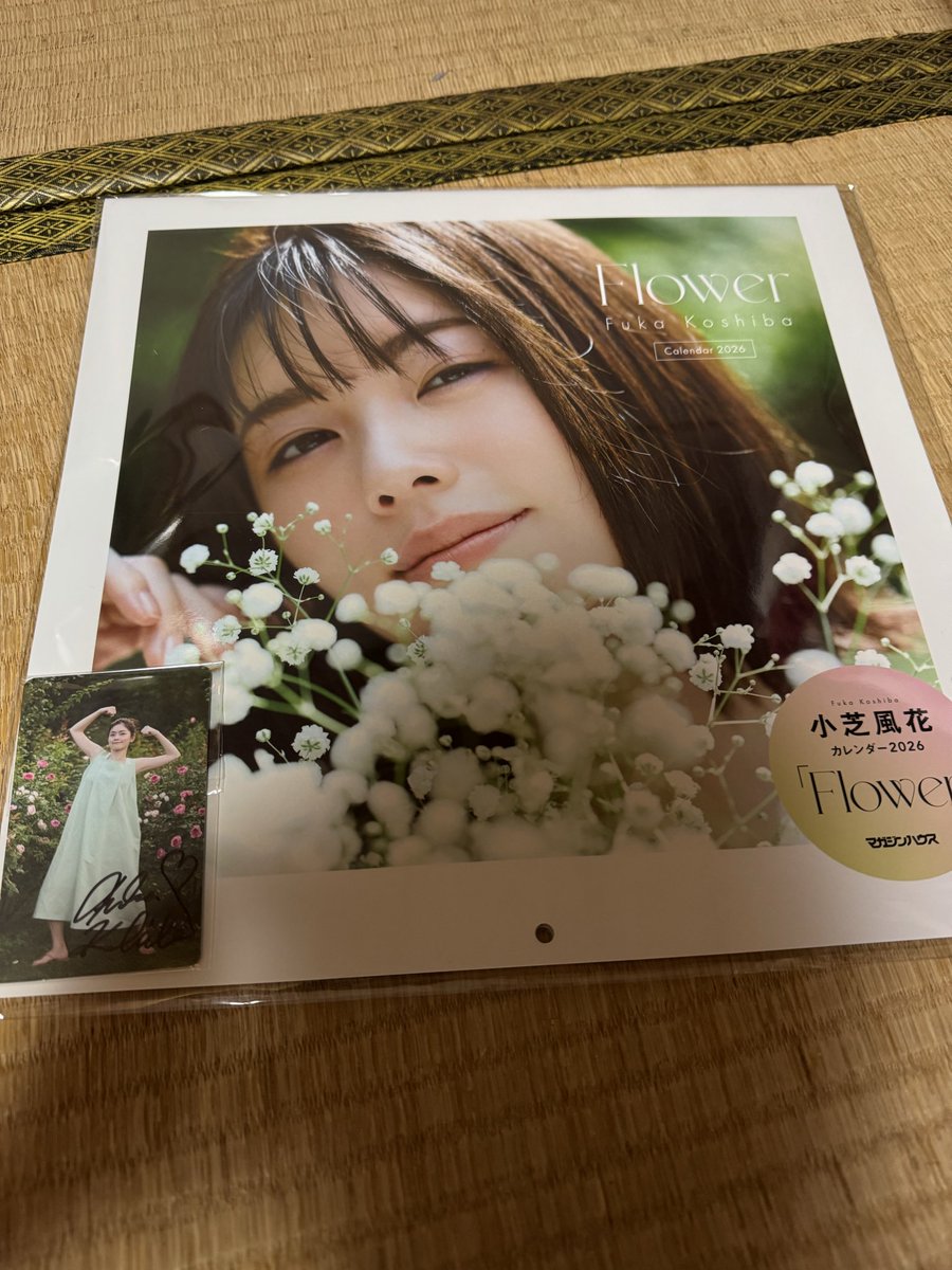 今日ようやく風花ちゃんのカレンダー届きました。開封したらなんと