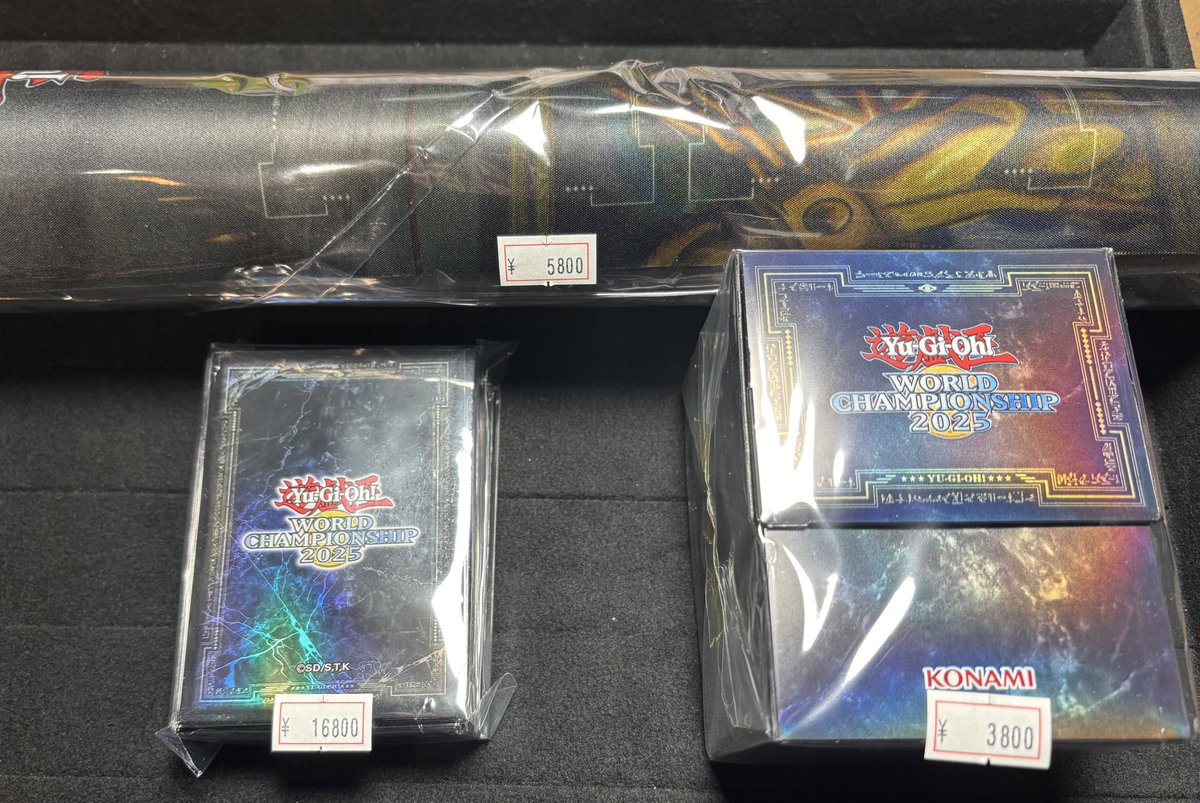 WCS2025 パリ デュエルセットのスリーブ黒 未開封 WCS2025 パリ