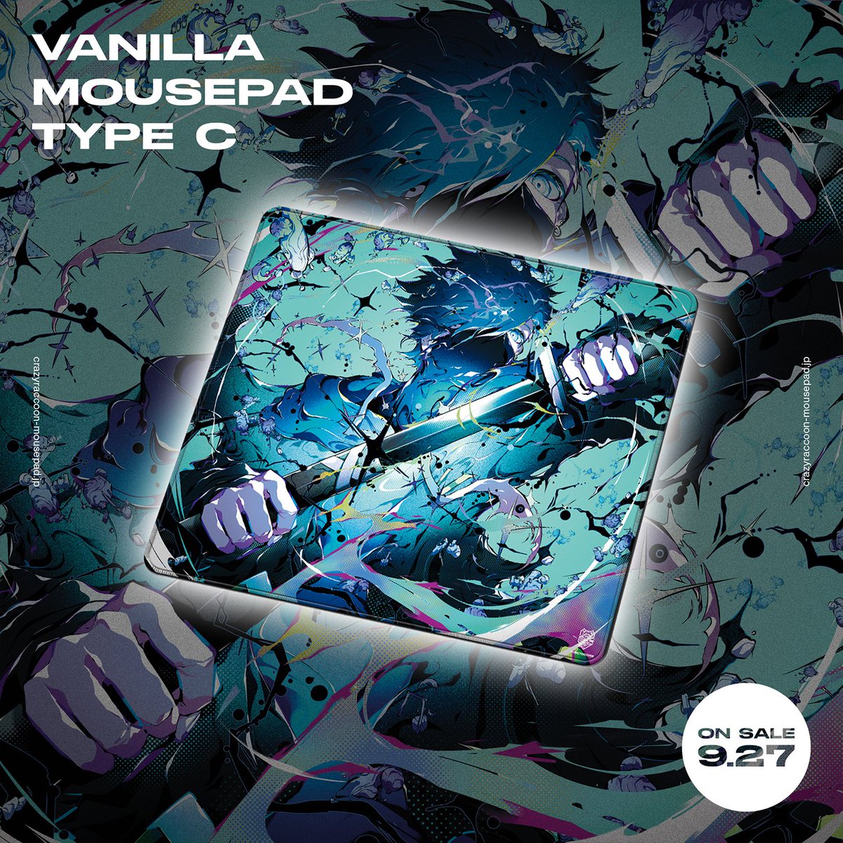 CRAZY RACCOON MOUSEPAD Vanilla様イラスト描かせいただきました!