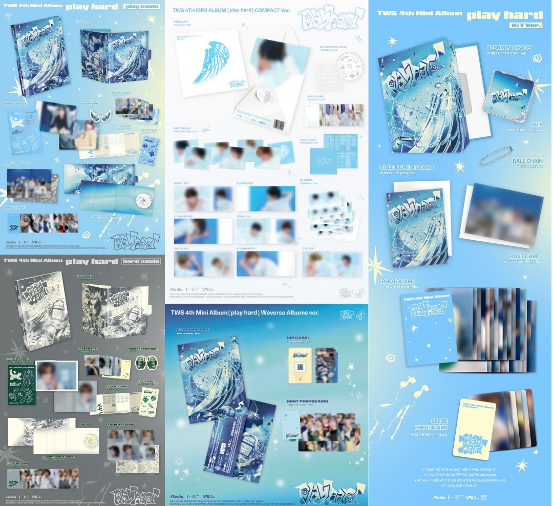 🤍🤍🤍 TWS [play hard] 🤍🤍🤍 ＼🇰🇷🇯🇵店舗特典 トレカ公開