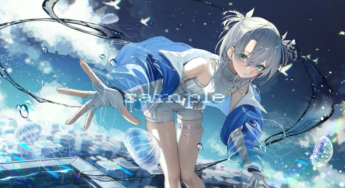 猫麦とろろさんの誕生日記念ガラスマウスパッドのイラストを担当させて