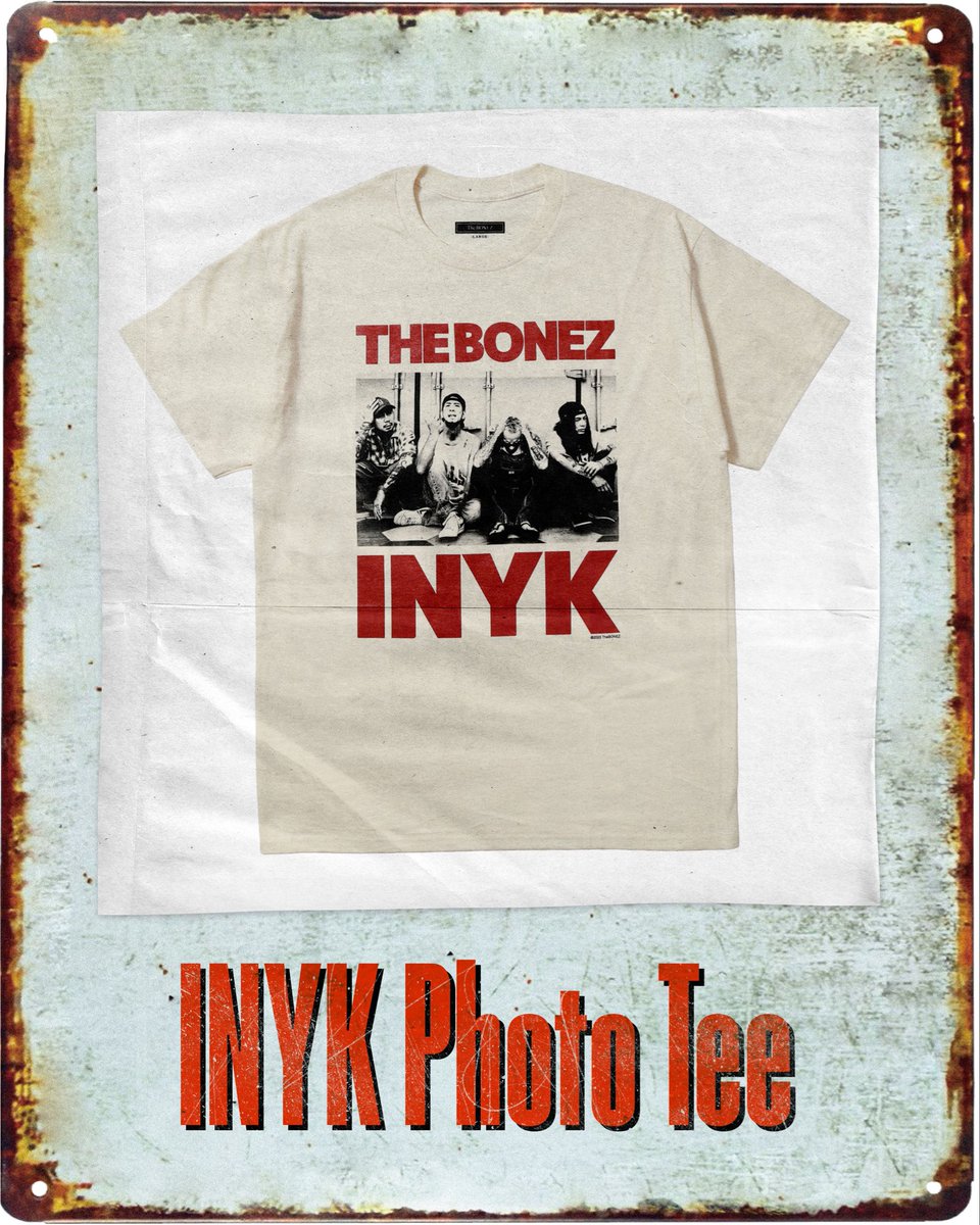 Goods Info】 INYK Photo Tee Price : ¥5,000- (in tax) Color