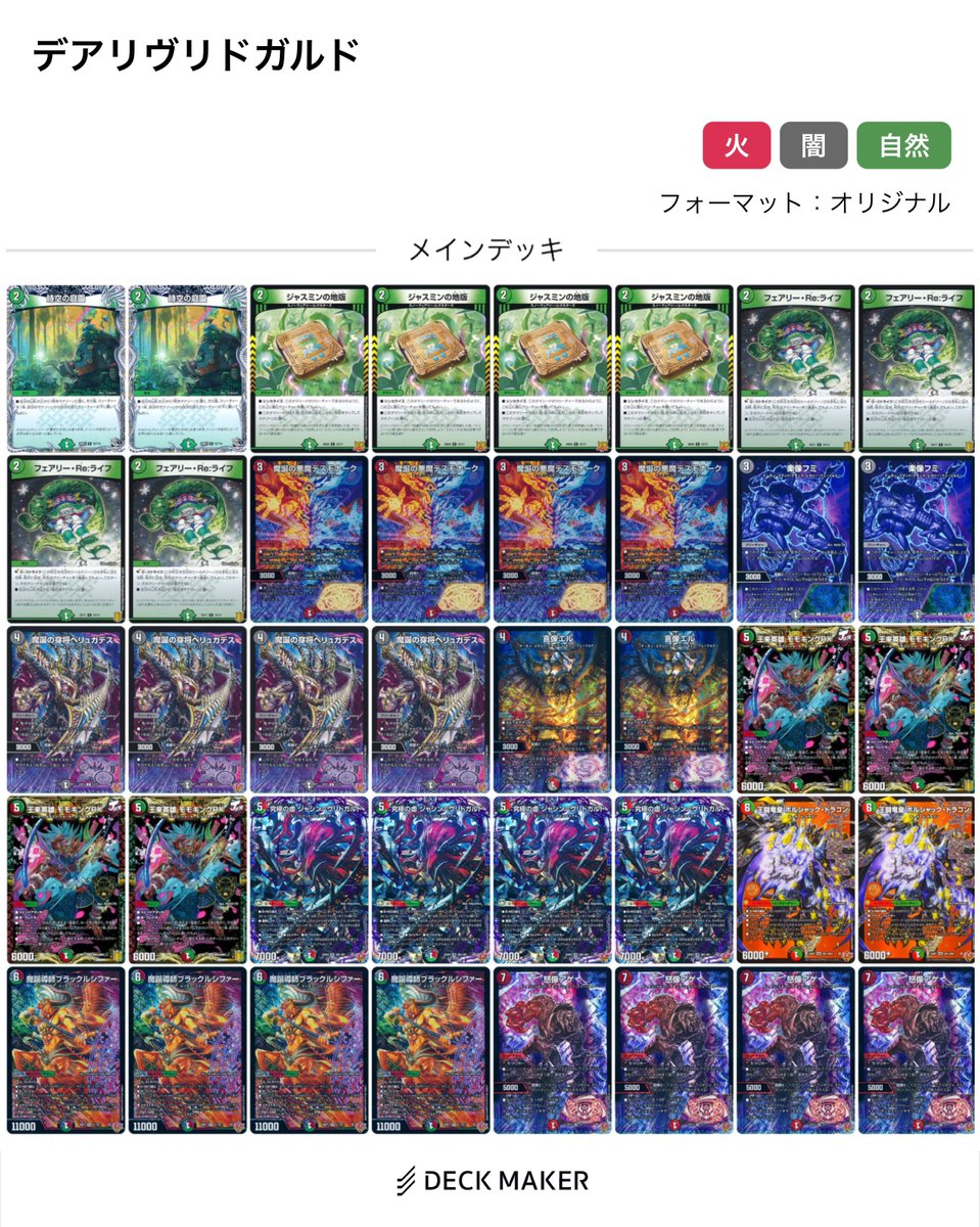 デアリヴリドガルド　デッキ