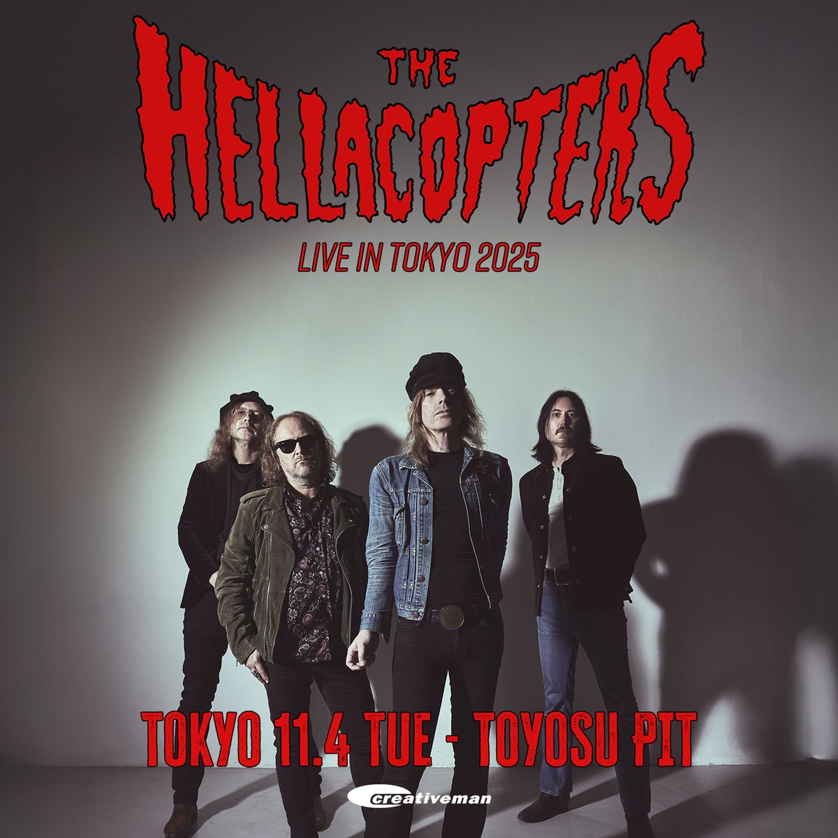 THE HELLACOPTERS 新規公演決定！】 ザ・ヘラコプターズ来日公演開催