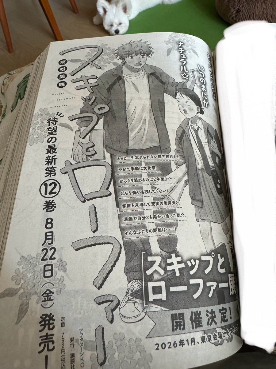 本誌派の方は気づいたかしら、 今月のアフタヌーンには12巻の表紙と