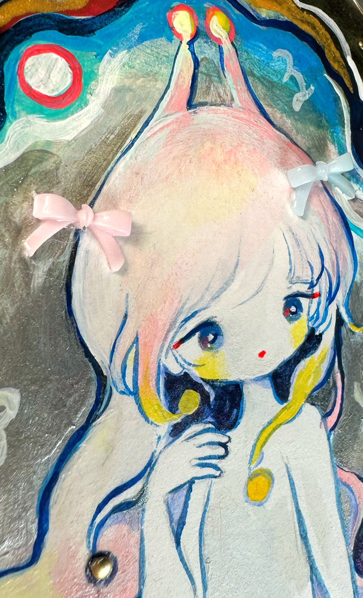 黄菊しーく 水彩画 原画 2023年 si_ku 黄菊しーく 水彩画 原画 2023年