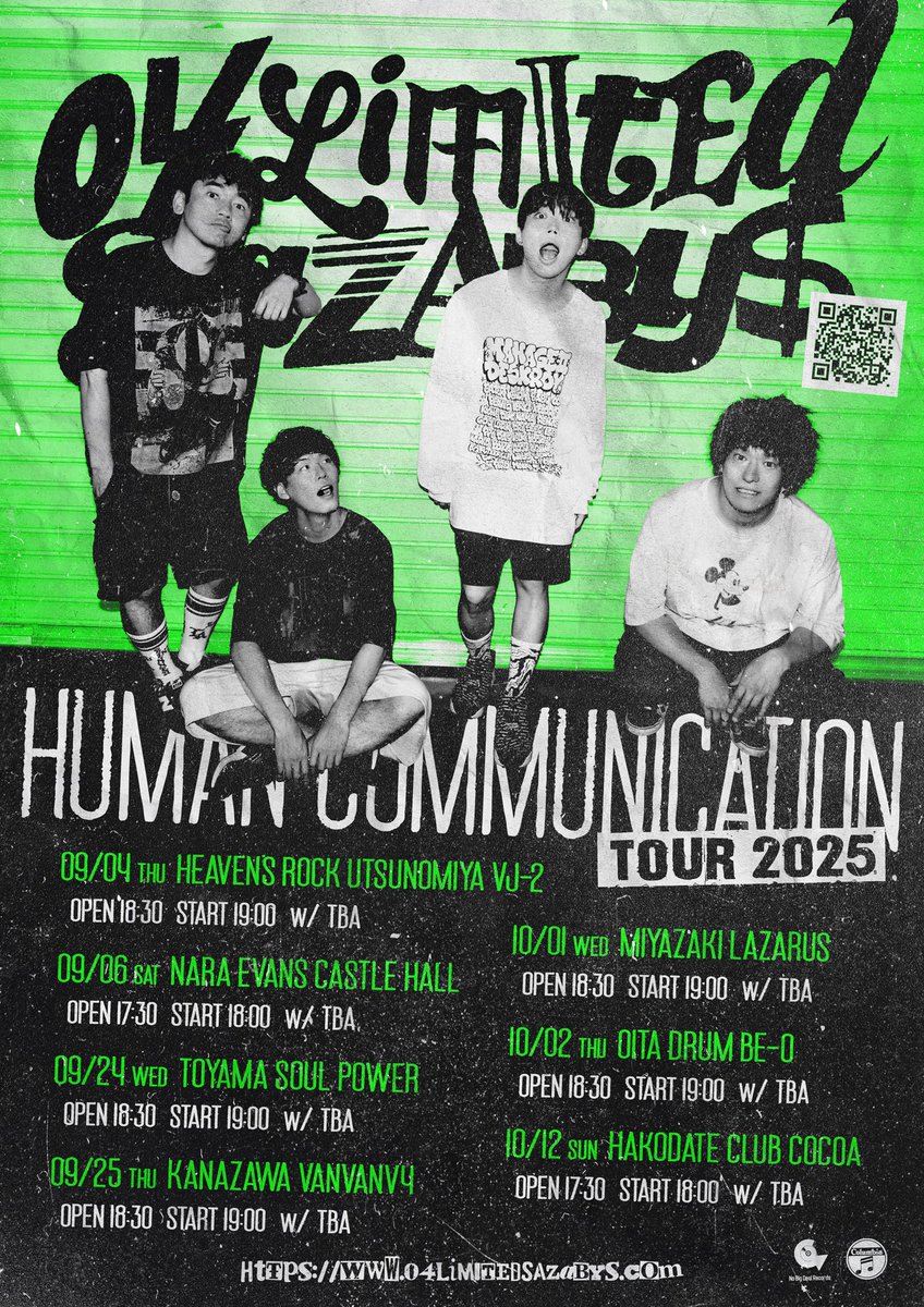 ツアー解禁！】 04 Limited Sazabys 『Human Communication tour 2025
