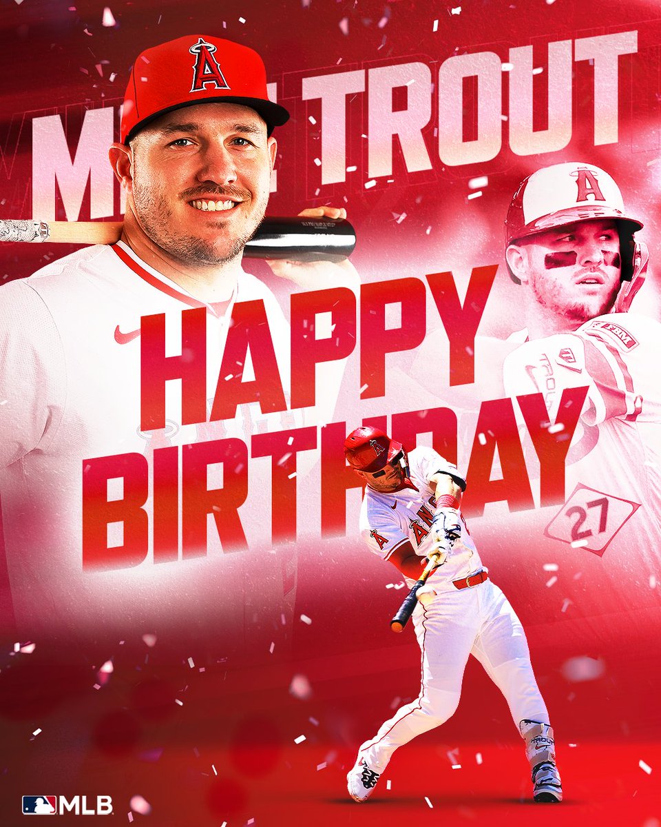 エンゼルス 】8月7日はマイク・トラウト選手の34歳の誕生日です