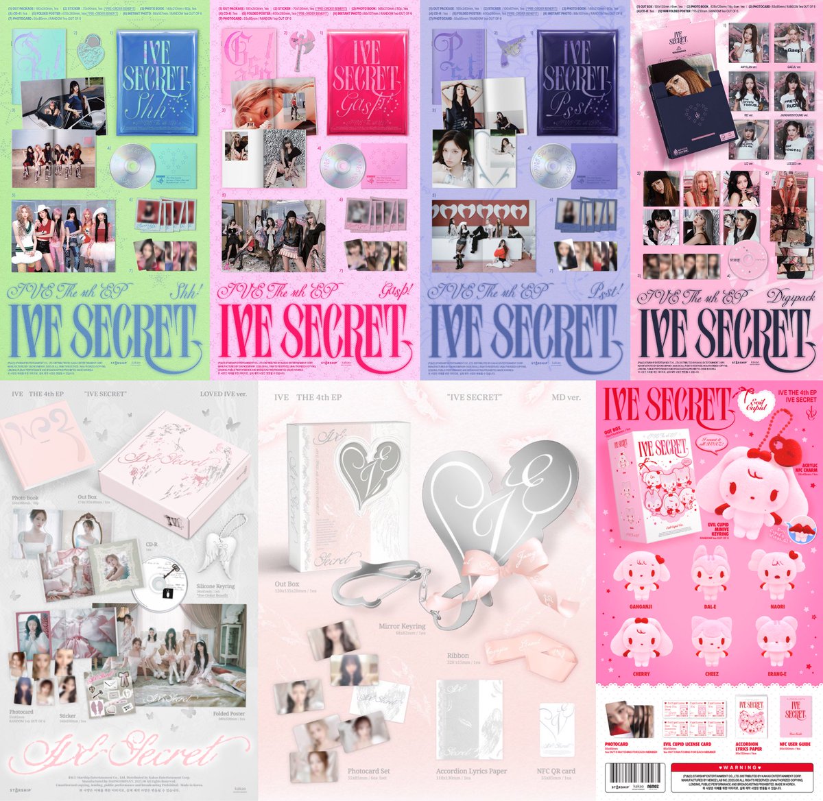 IVE SECRET🎀 アルバム プレビュー 全て公開されました 【形態