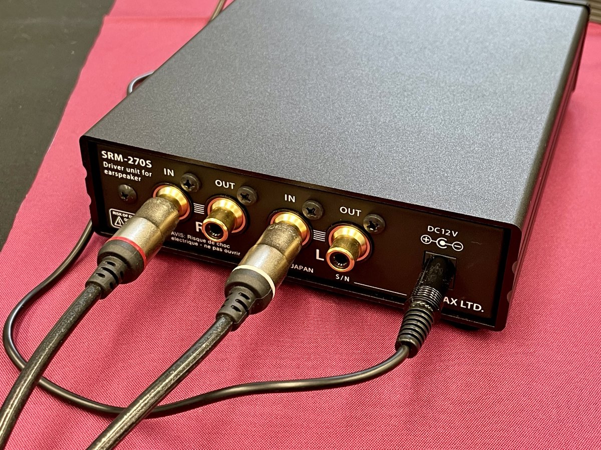 STAXでSRS-X1000(SR-X1とSRM-270S)(仮称)を聴く。イヤースピーカーは