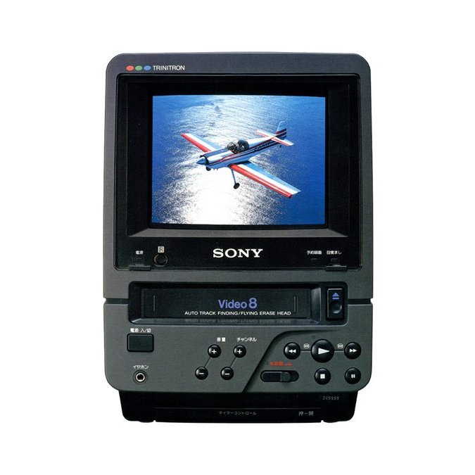 In 1988, Sony released the EV-DT1 Video 8 Combo - a 9-inch color