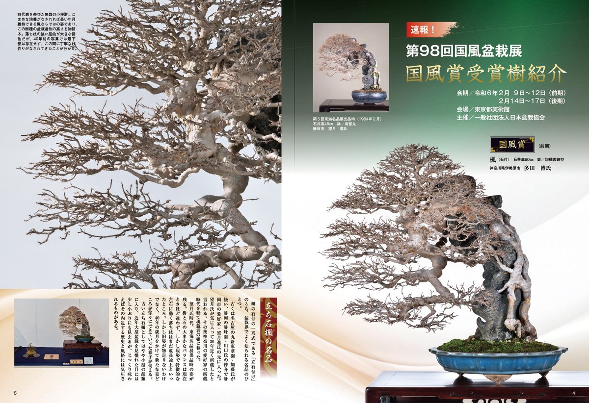 国風盆栽展 第58回〜第75回 (第74回は中抜け) 計17冊