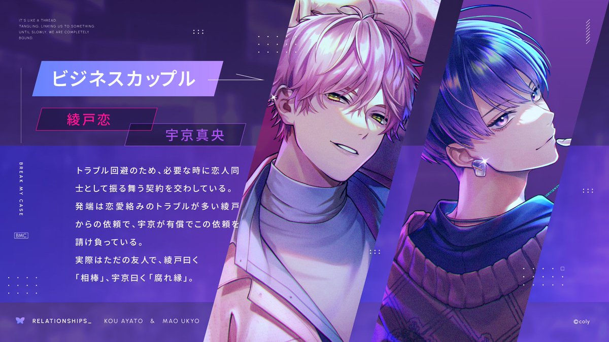 Aporiaスタッフの関係性を紹介中。 ◇ビジネスカップル ──トラブル