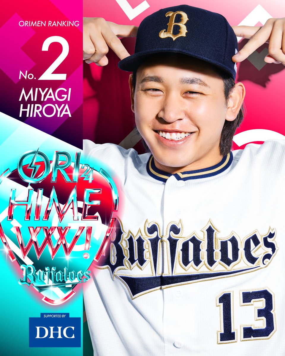 💗オリメン投票2024💗 🥈第2位は・・・ #宮城大弥 投手です！ ｢笑顔が