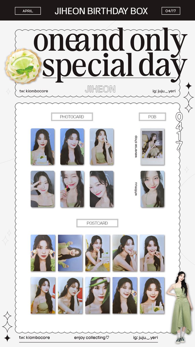 📃🧸 fromis_9 JIHEON Birthday Box template HAPPY JIHEON DAY