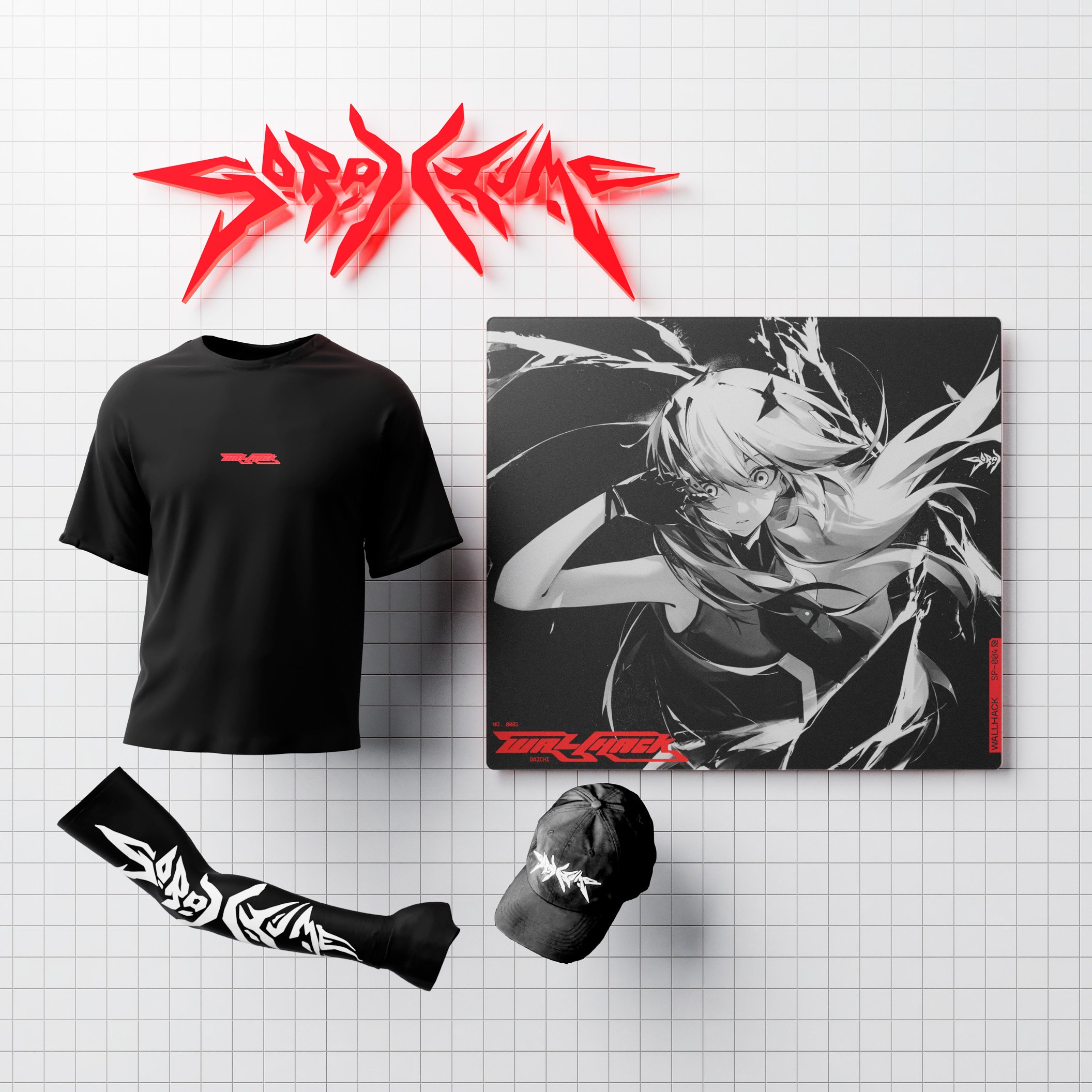 WALLHACK SP-004 Frenzy sora ガラスマウスパッド WALLHACK 初音ミク