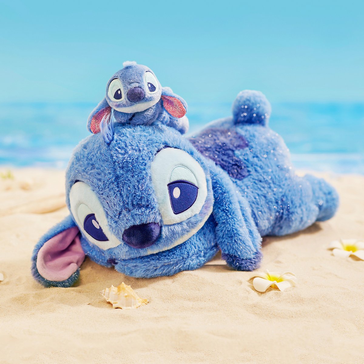 スティッチ ぬいぐるみ 垂れ耳 キラキラ ディズニーストア 限定