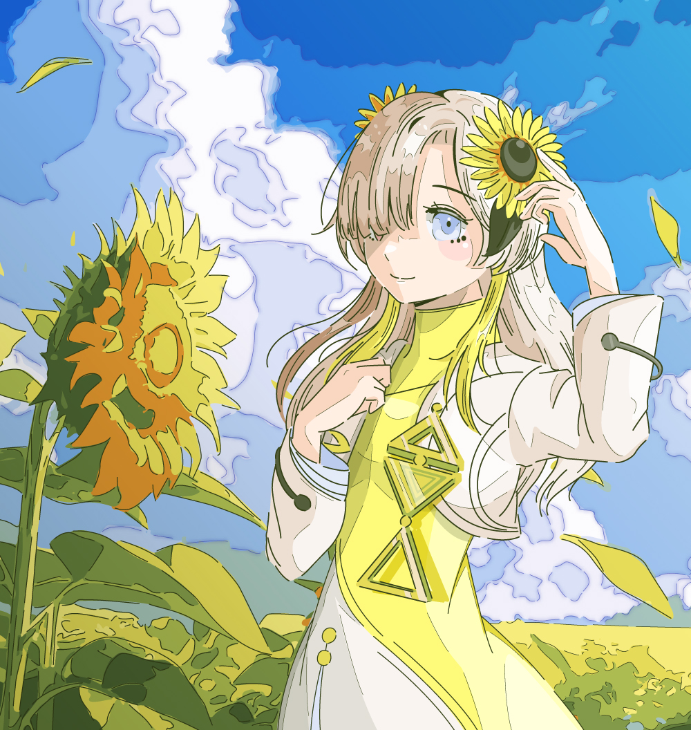 ヰ世界情緒 「サンフラワーじょちょがかわいい!! #ヰ世界情緒美術部 #