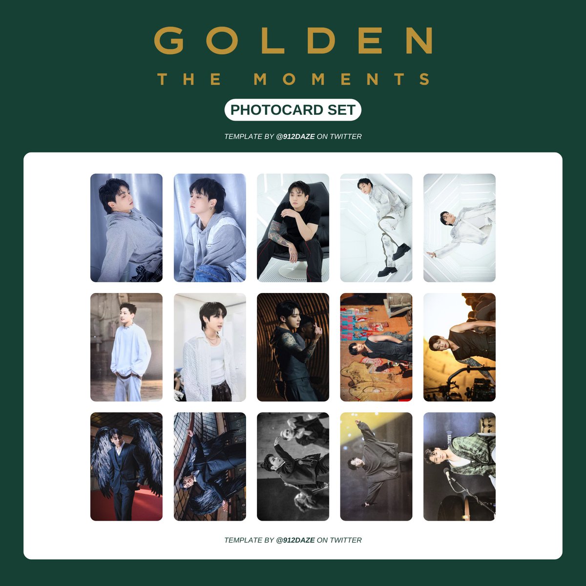 BTS JUNGKOOK PC PHOTOCARD WISHLIST TEMPLATES✨ ⭐️ GOLDEN THE