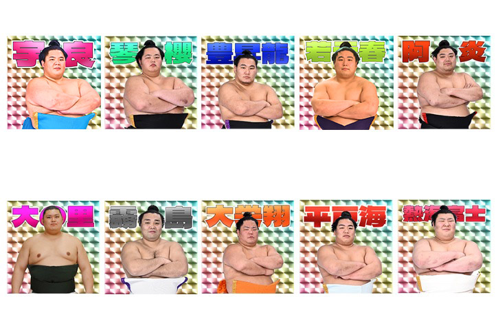 大相撲クレーンゲーム／ ビックリするほどかっこいい「ステッカー