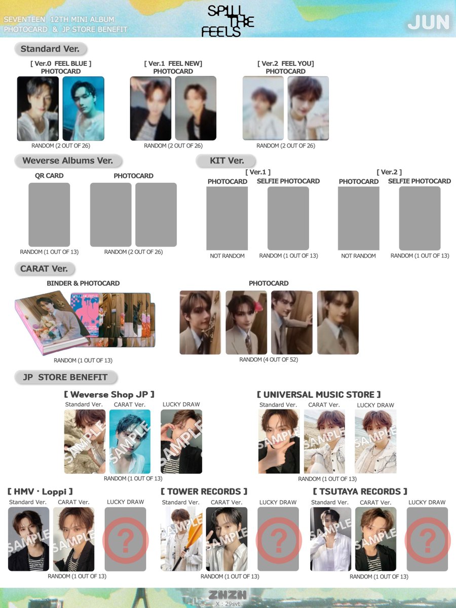 ⚠️JP STORE BENEFIT追加 SEVENTEEN 12TH MINI ALBUM「SPILL THE