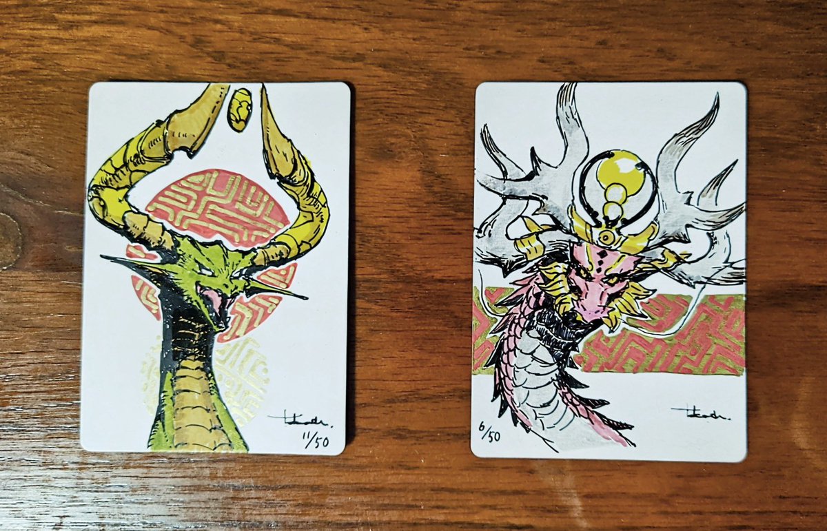 東京MTGさんにお取扱いいただく予定のアーティストプルーフです