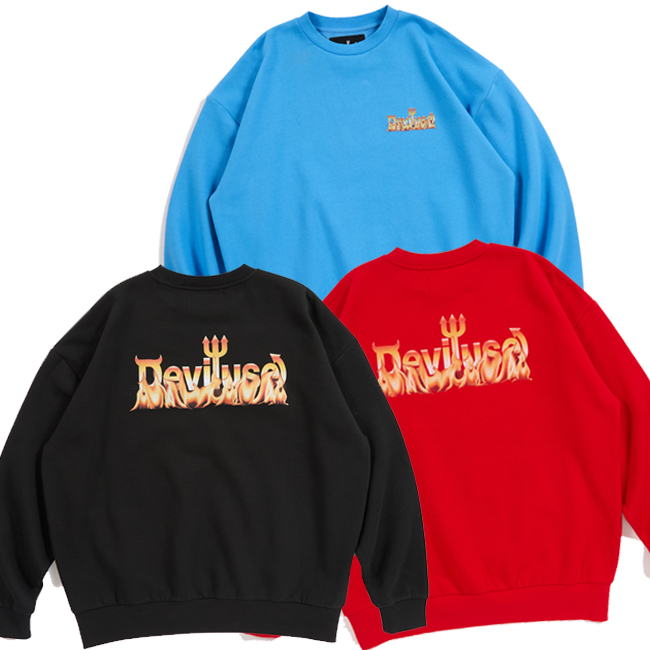 Deviluse 2026 Spring/Summer VOL.3！！ ・Flame Logo Crewneck