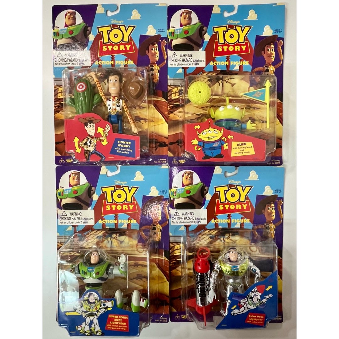 トイストーリー ウッディ フィギュア バズライトイヤー2個セット90年代