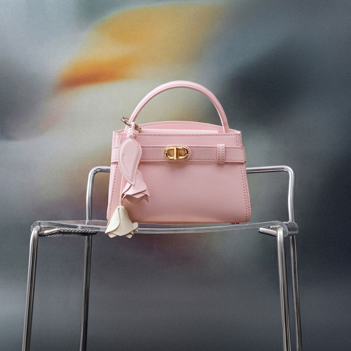 NEW】Aubrielle オブリエル トップハンドルバッグ - コットン